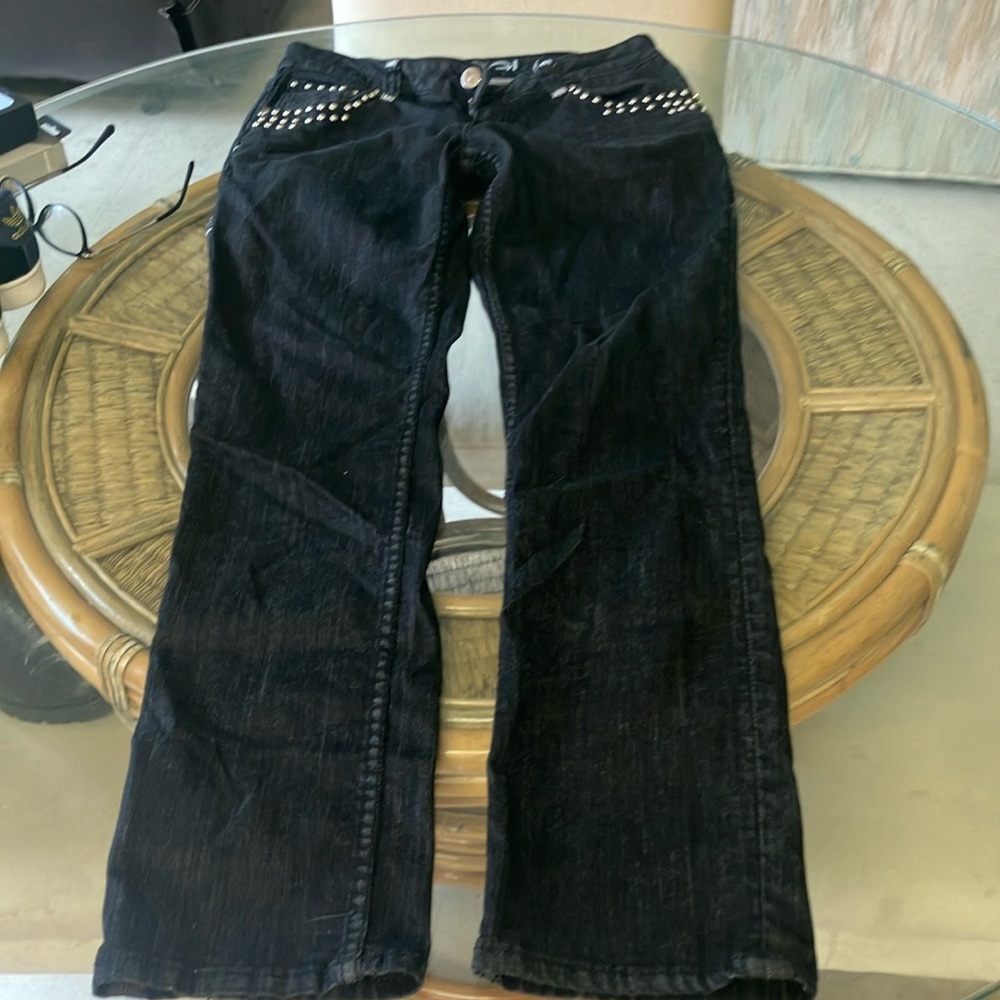 Black Coogi Jeans size 9/10 with silver embellishments. See pics